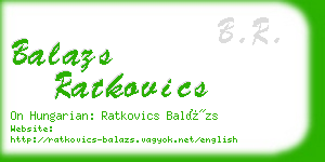 balazs ratkovics business card